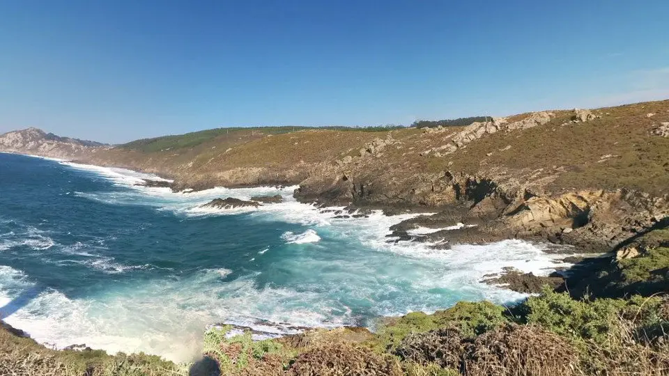 Vista de la zona de los acantilados donde se produjo la tragedia, vista desde Cabo Home. GOOGLE EARTH 