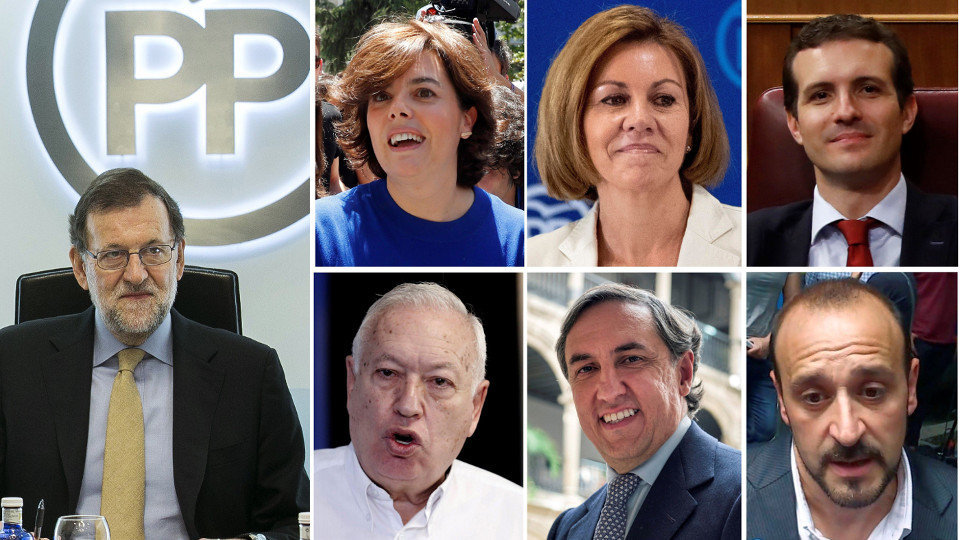 Rajoy y los aspirantes a su sucesión al frente del PP EFE