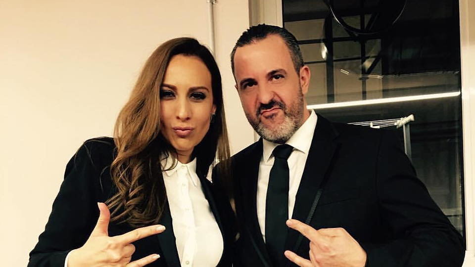 Mónica Naranjo y Óscar Tarruella, en la presentación de Lubna, disco de la cantante. Instagram