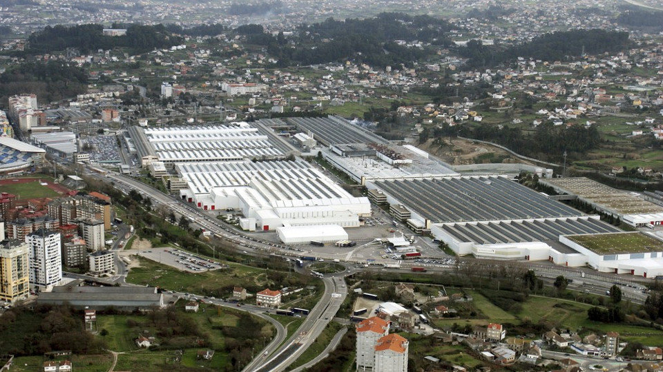 Vista aérea de las instalaciones Citröen en Vigo. EP