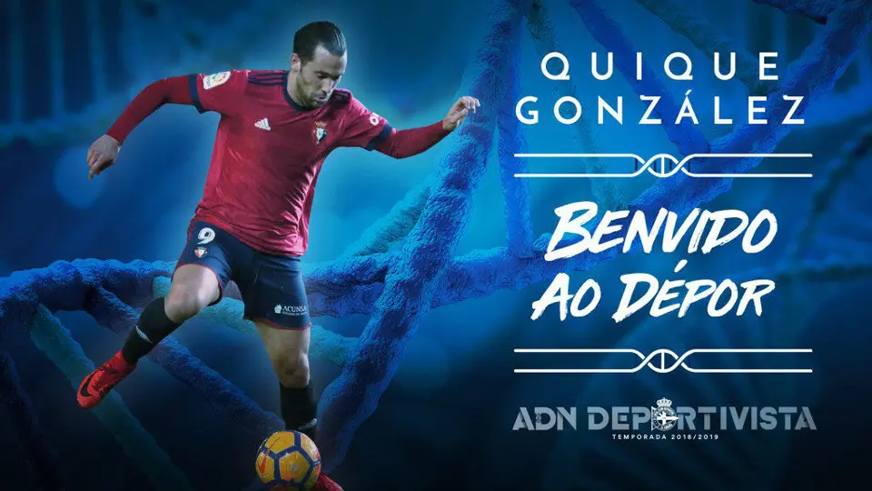 Quique González. TWITTER (@RCDeportivo)