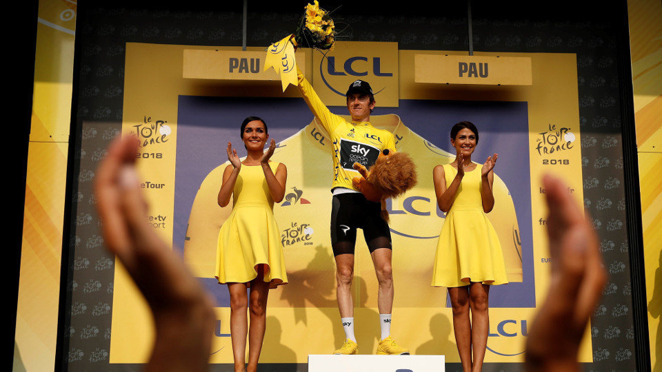 Geraint Thomas tas haber ganado la penúltima etapa del Tour de Francia. EFE