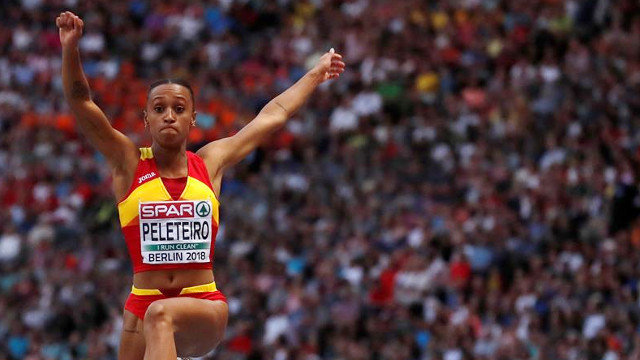 La atleta Ana Peleteiro, en los Campeonatos de Europa de atletismo en Berlín. FELIPE TRUEBA (EFE)