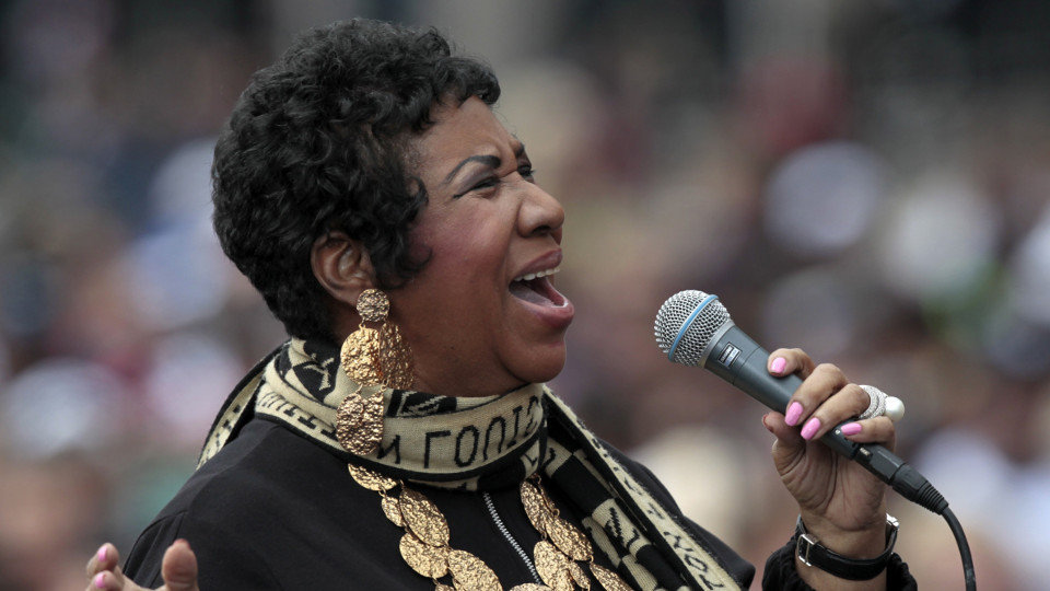 Imagen de archivo de Aretha Franklin durante un concierto en Detroit en 2011. EFE