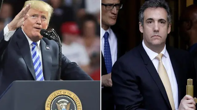 Michael Cohen y Donald Trump EFE
