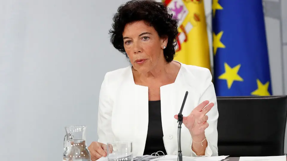 La ministra de Educación y Formación Profesional (FP), Isabel Celaá, durante la rueda de prensa posterior a la reunión del Consejo de Ministros. EFE (Chema Moya)