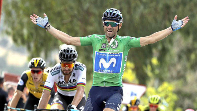 Valverde se impuso a Sagan. MANUEL BRUQUE