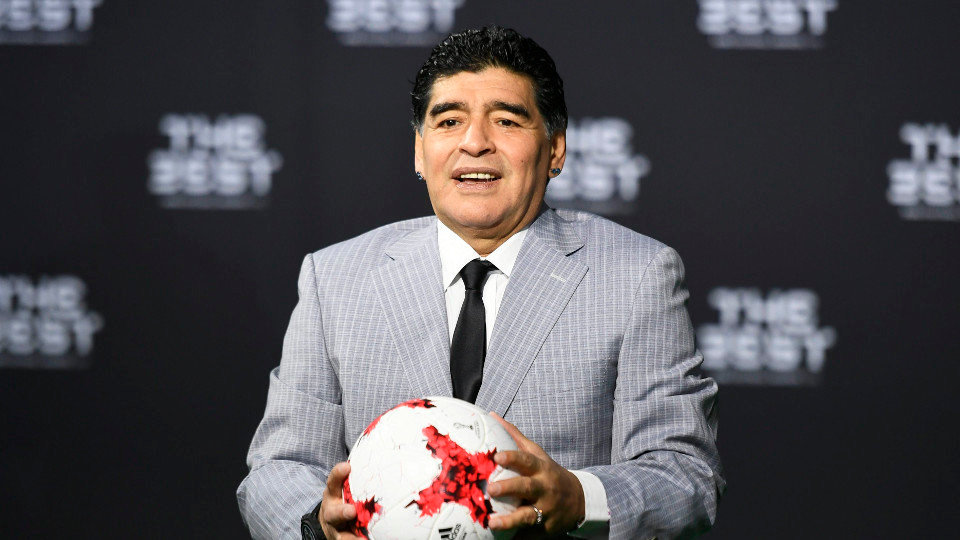 Diego Armando Maradona, durante una gala de la Fifa. WALTER BIERI (EFE)