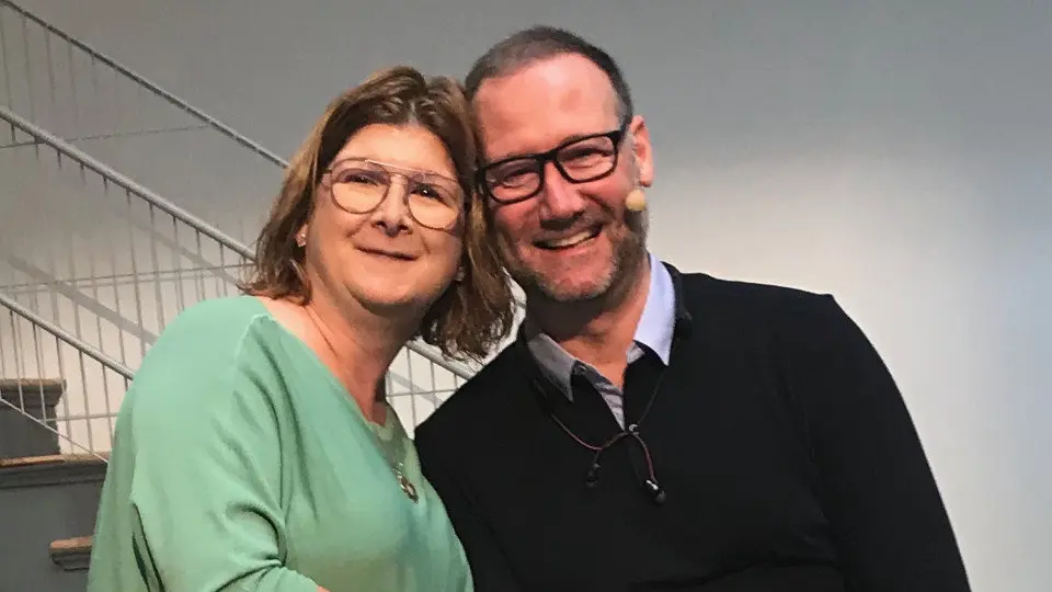 Marta Vidal junto a Pedro García Aguado