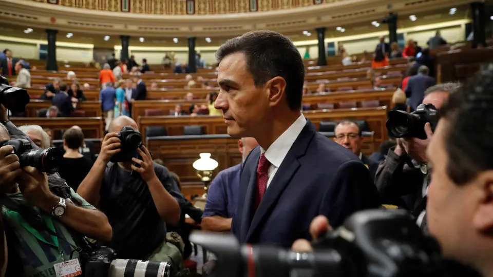 Sánchez, en el Congreso. EFE