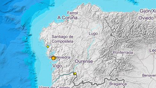 Mapa terremotos. IGN
