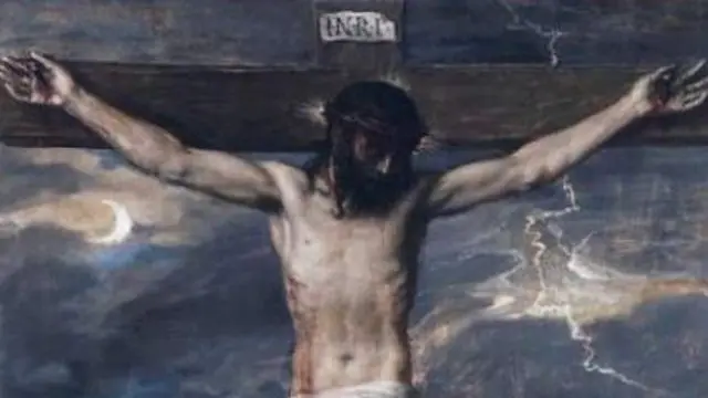 El cuadro dañado.EP