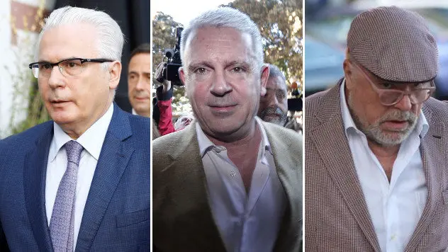 Baltasar Garzón, Pablo Crespo y el excomisario Villarejo. EFE