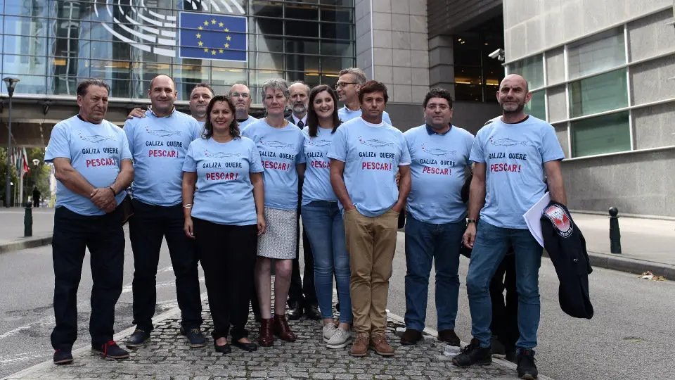 Miranda xunto a Costa e Iglesias en Bruxelas. BNG