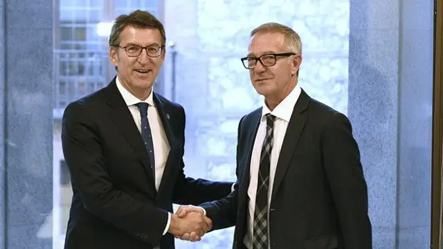 Feijóo y Guirao, este miércoles en Madrid. VICTOR LERENA (EFE)