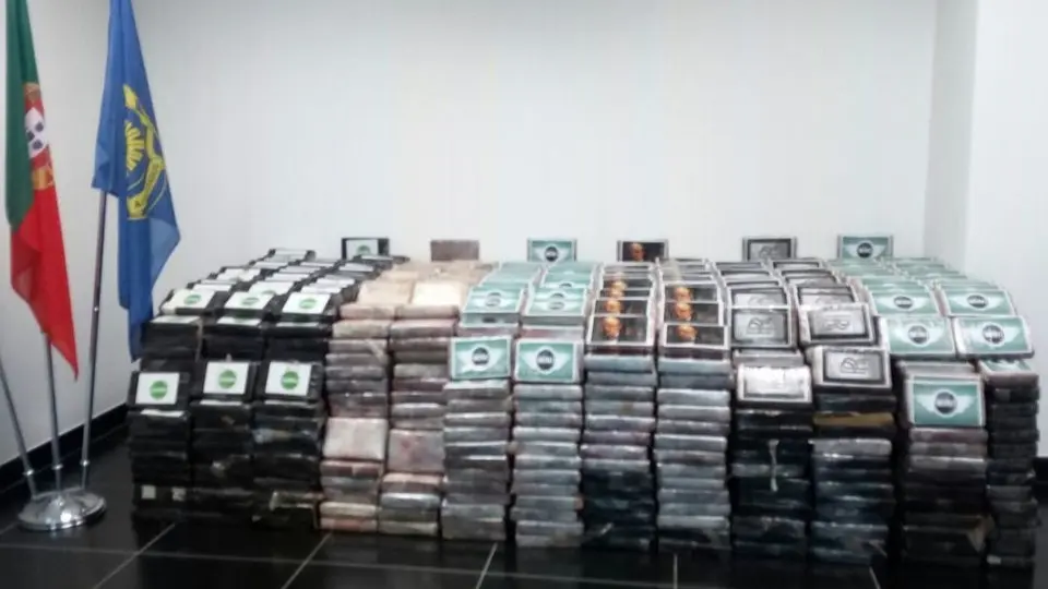 Cocaína decomisada en Portugal en otro operativo. DP