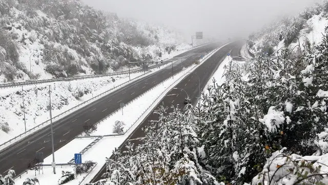 Neve na montaña lucense a pasada fin de semana. XESÚS PONTE