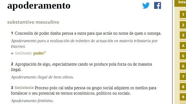 Definición de apoderamento. RAG