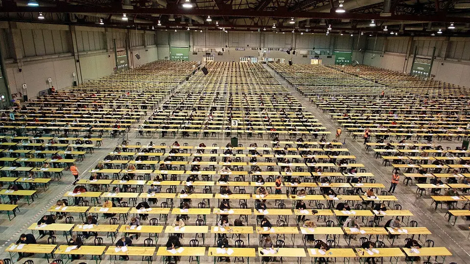 Los exámenes, al igual que en 2016, volverán a celebrarse en el recinto ferial de Silleda. ARCHIVO - Oposiciones Sergas