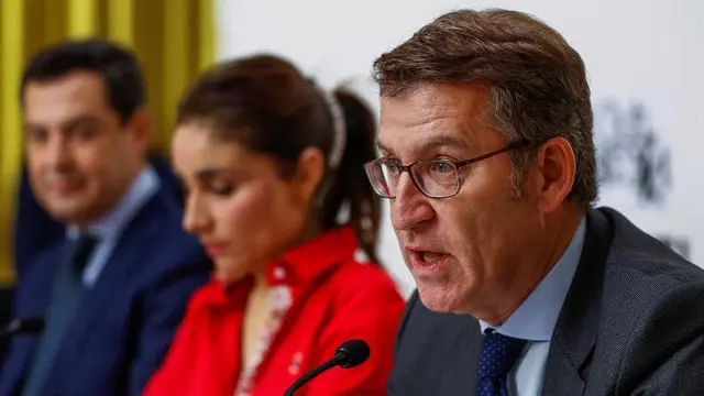 Feijóo en un acto con Moreno. EMILIO NARANJO