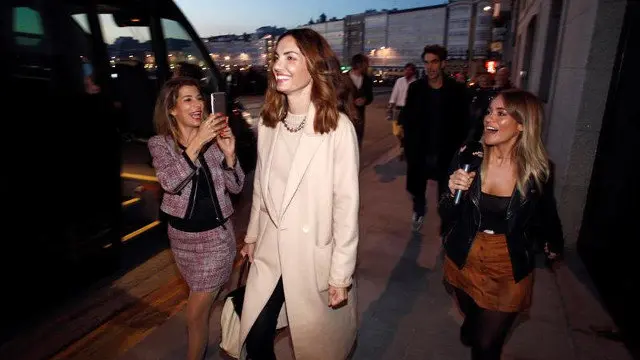 Eugenia Silva, invitada a la boda de Marta Ortega y Carlos Torretta. CABALAR (EFE)