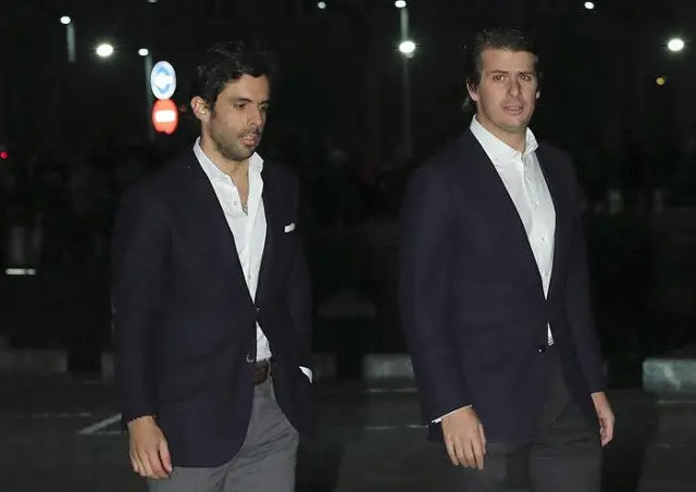 Alonso Aznar (izquierda), hijo de José María Aznar y Ana Botella. ZIPI (EFE)