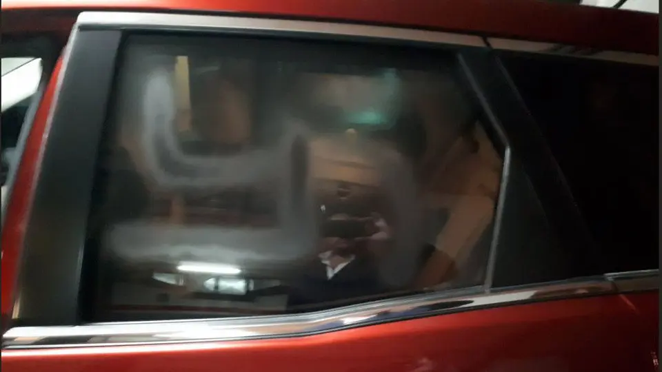 Coche de Alejandro Fernández.  TWITTER (@alejandroTGN)