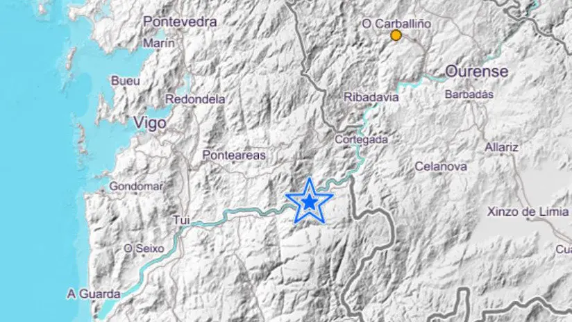 Lugar del epicentro. INSTITUTO GEOGRÁFICO NACIONAL