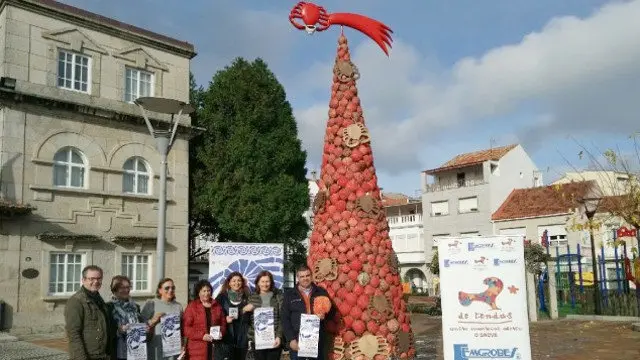 El árbol de Navidad de O Grove. TVG