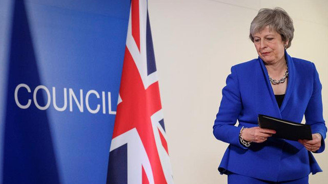 Fotografía de archivo de la primera ministra británica, Theresa May. OLIVIER HOSLET (EFE)