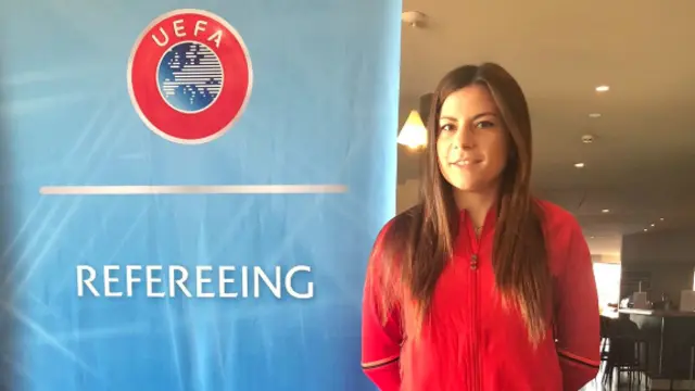 La árbitra Zulema González. REAL FEDERACIÓN GALEGA DE FÚTBOL