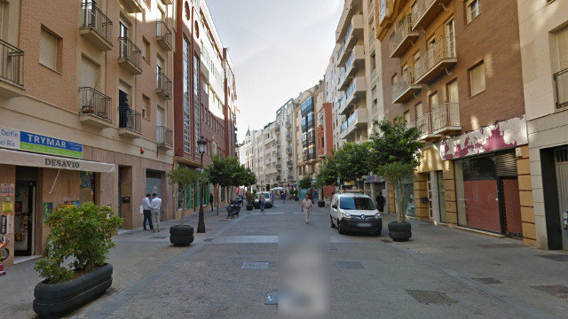 Rúa na que ocorreu o suceso, en Huelva. GOOGLE MAPS