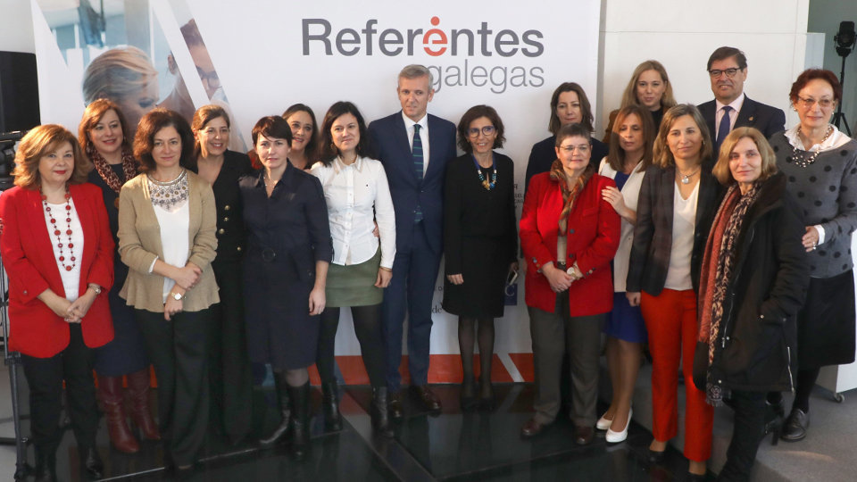 Presentación de 'Referentaes Galegas', na Cidade da Cultura.XOÁN REY (Efe)