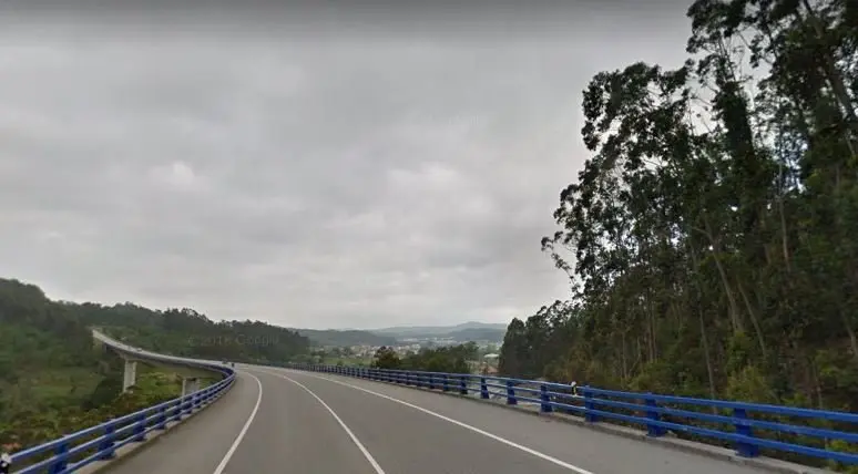 Un tramo de la variante de Caldas. GOOGLE MAPS