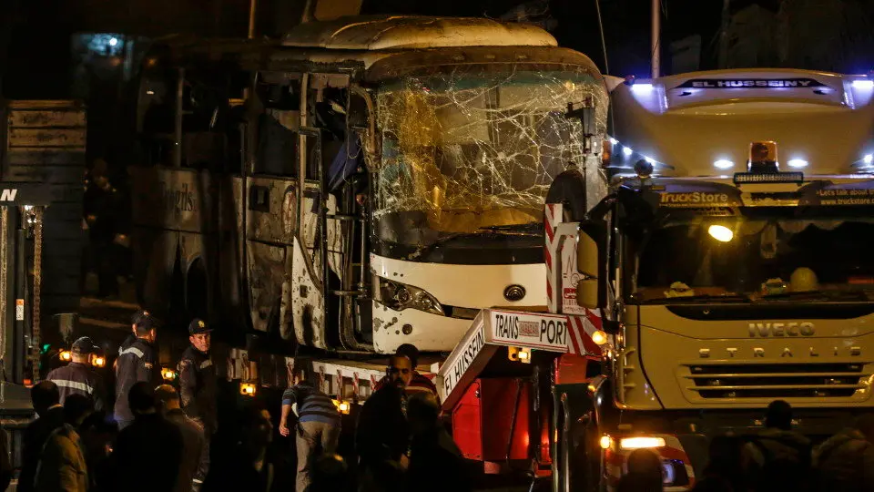 Imagen de la zona del atentado en Egipto. EFE