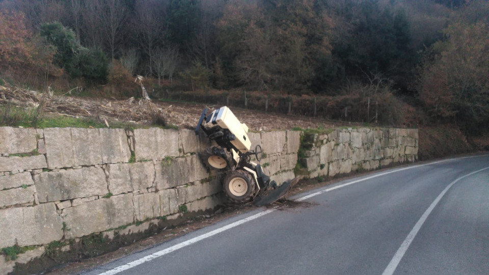 Tractor accidentado. DP