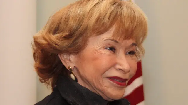 María Teresa Fernández de la Vega, tras o seu paso polo quirófano. EFE