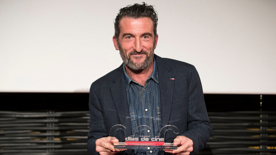 Luis Zahera co premio Días de Cine. RTVE