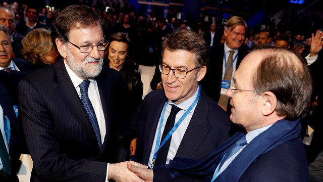 Rajoy, Feijóo y García Escudero. JJ. GUILLÉN