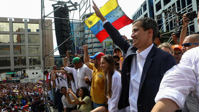 Juan Guaidó, autoproclamado presidente interino de Venezuela. CRISTIAN FERNÁNDEZ