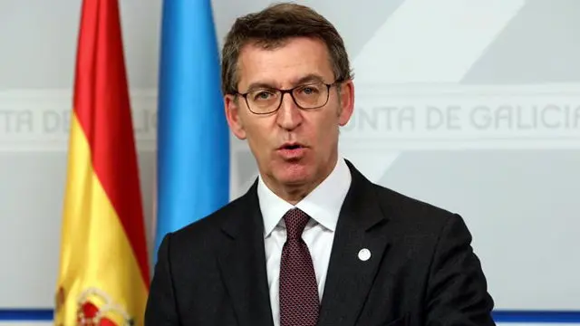 Alberto Núñez Feijóo, durante la rueda de prensa posterior al Consello da Xunta.XOÁN REY (Efe)