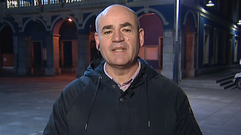 Santiago Suárez, durante una retransmisión televisiva. RTVE