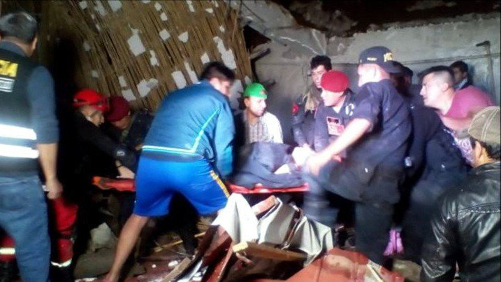 Rescate tras el derrumbe de Perú. YOUTUBE