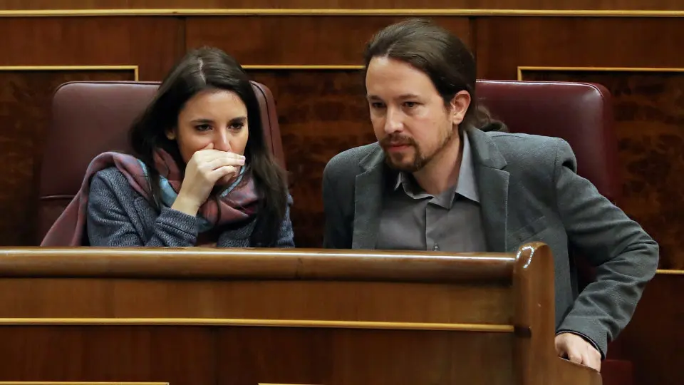 Irene Montero y Pablo Iglesias. AEP