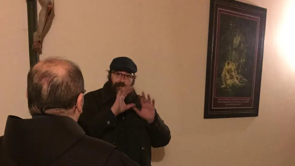 Rodrigo Cota en el monasterio. DP