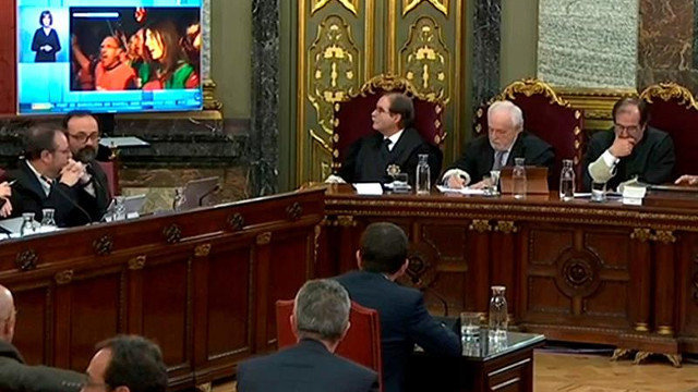 Jordi Sánchez declara en el Tribunal Supremo. EFE