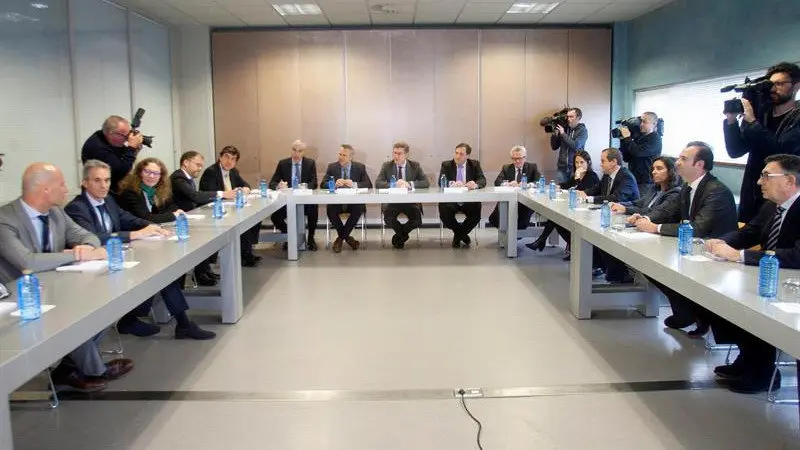 Reunión no CTAG para falar da Factoría 4.0. SALVADOR SÁS (EFE)