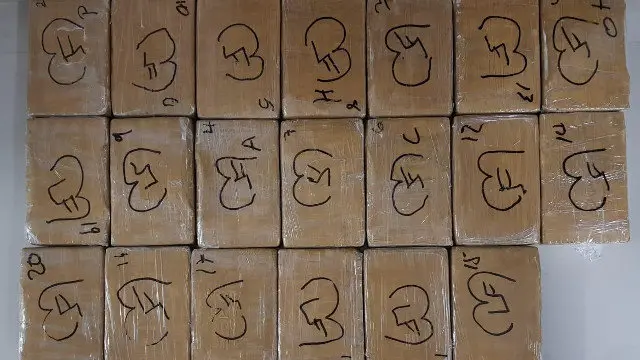 Cocaína incautada. POLICÍA