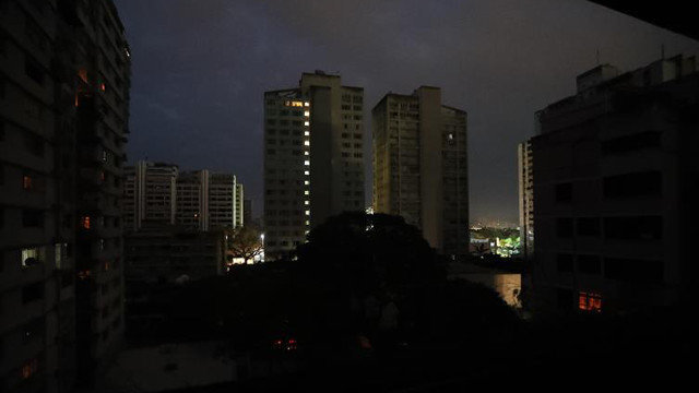 Caracas, sin luz. RAUL MARTINEZ
