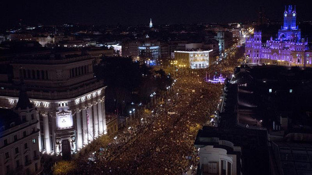 Manifestación de Madrid. LUCA PIERGIOVANNI (EFE)